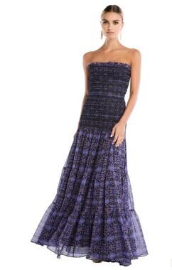 Allison New York Scout Pull On Maxi Dress Purple Size Small NWT Elegant Glamour